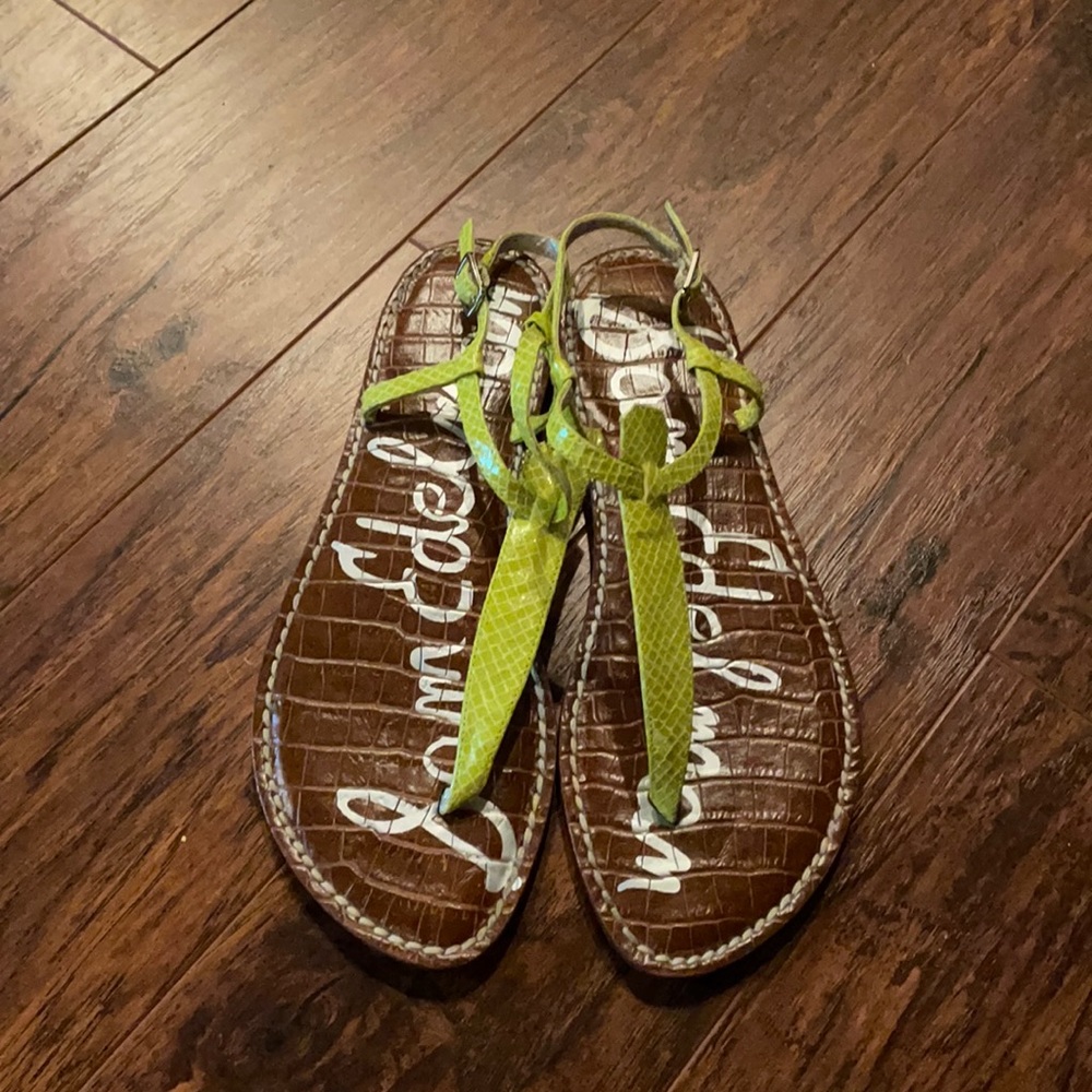 Like green/yellow Sam Edelman women’s sandals 7
